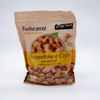 Amendoim e Caju Pingo Doce com Mel e Sal, 200g