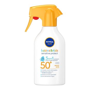 Protetor Solar Spray Babies & Kids Sensitive Protect 5 Em 1 FPS50+ Nivea, 270ml