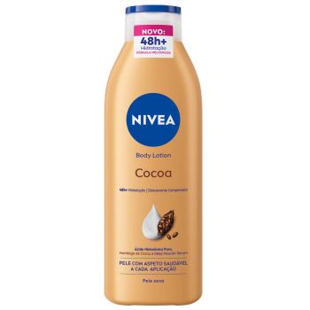 Loção Corporal Nivea Manteiga de Cacau 48h com Vitamina E para Pele Seca, 400ml