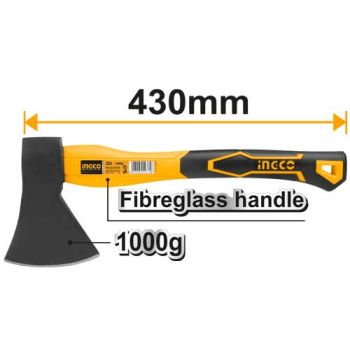 Machado INGCO com Cabo de Fibra de Vidro, 1000 g