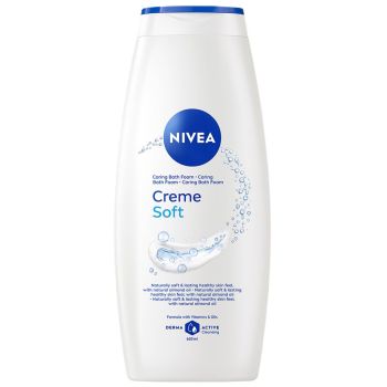 Gel De Banho Creme Soft Com Óleo De Amêndoas Nivea, 750ml