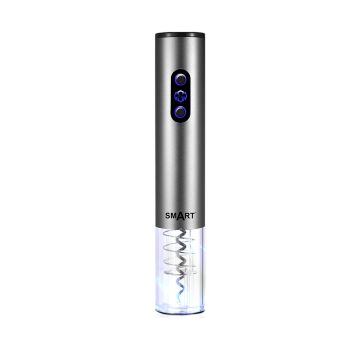 Saca Rolha Eléctrica SMART Modelo Tubo, Cinza Fosco