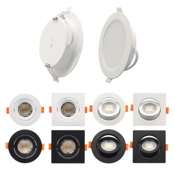 Spotlight LED 3CCT Ajustável 3 Cores em 1 Lâmpada, Branco