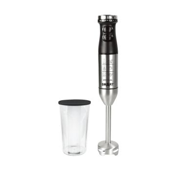 Varinha Mágica SMART Com Pé 600W Inox + Copo, Preto