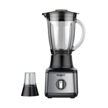 Liquidificador SMART 1.5L Com Moinho Jarra Vidro 500W, Inox