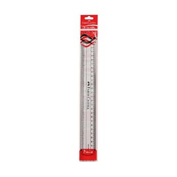 Régua Rígida Faber Castell, 30 cm