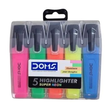 Sublinhador DOMS, 5 Cores