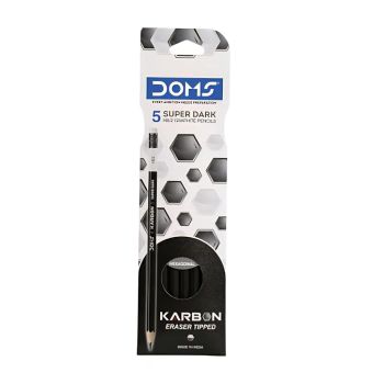 Lápis HB2 DOMS Karbon RT Super Escuro, 12 un