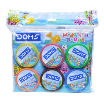Massa de Modelar DOMS Dough 6 Cores, 300 g