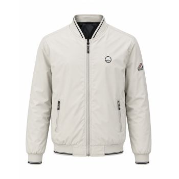Jaqueta Bomber Masculina HXSFS, Creme