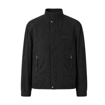 Jaqueta Bomber Masculina Senlindidai, Preta