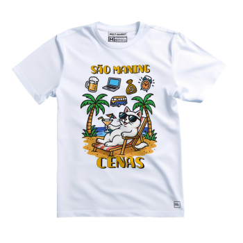 Camiseta Maning Cenas Branco