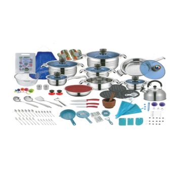 Conjunto de Utensílios de Cozinha Pyramids 270 Peças, Aço Inoxidável 