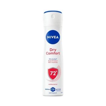 Desodorizante Aerossol Nivea Dry Comfort Dual Protect 72h, 150ml