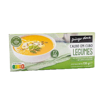 Caldo em Cubo Legumes Pingo Doce, 12 Cubos