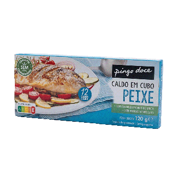 Caldo em Cubo Peixe Pingo Doce, 12 Cubos