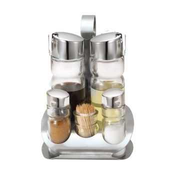 Galheteiro Luxo Inox Micasa Home & Kitchen (12/24), 5 Pcs