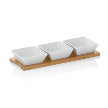 Conjunto Pratinhos de Snacks, 3 Peças