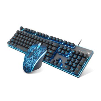 Combo Gaming Rapoo V100S VPro com Teclado Retroiluminado e Mouse, Preto