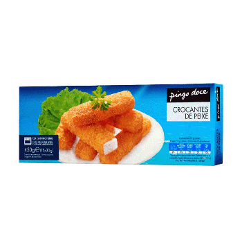 Crocantes de Peixe Pingo Doce, 15 Unidades 450 g