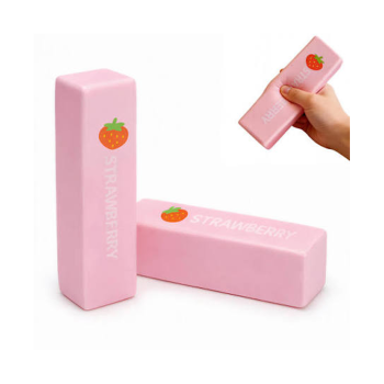 Brinquedo Sensorial Squishy Butter Morango, Grande