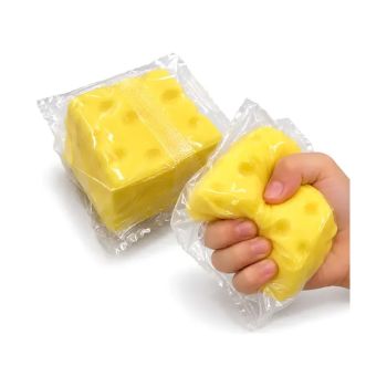 Brinquedo Squishy Queijo Esponja Amarelo, Sortido