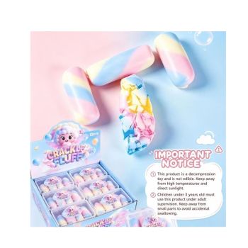 Brinquedo Squishy Crunch Wax Arco-Íris, Sortido