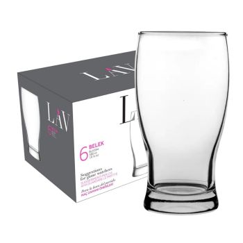 Copo de Cerveja Lav Belek, 6 x 580 ml
