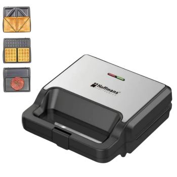 Sanduicheira 3 em 1 Hoffmans HM-3019, 1000W