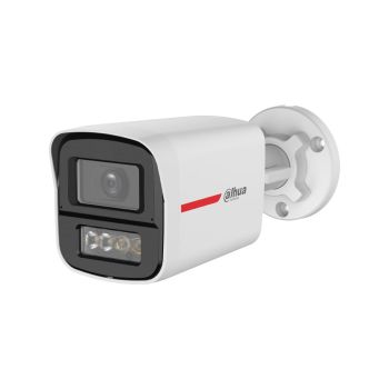 Câmera Analógica 2MP Dahua Colorido Microfone Embutido Áudio Exterior HDCVI, Branco