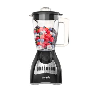 Liquidificador Decakila 1.5L 10 Velocidades 500W, Preto