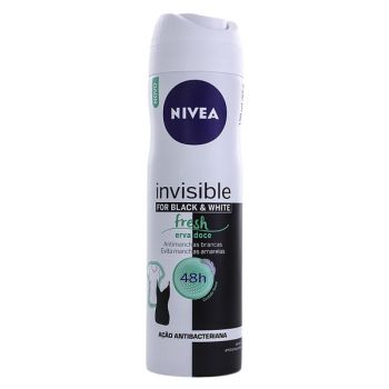 Desodorizante Aerossol Nivea Black & White Invisible Fresh Anti-Germes 72h, 150ml