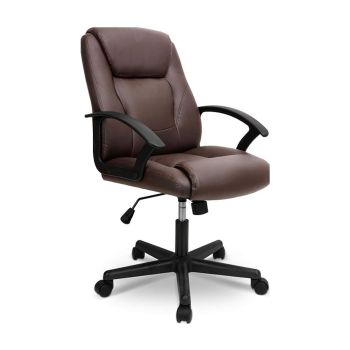 Cadeira de Escritório Executiva Moderna com Suporte Lombar 4012