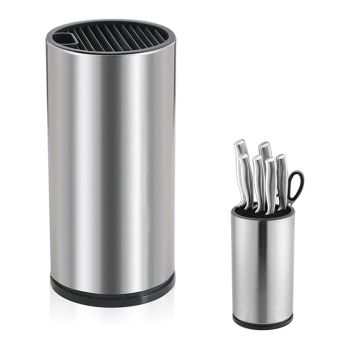 Porta Talheres Circular em Inox