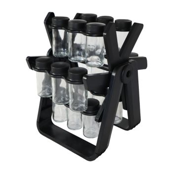 Porta Temperos Giratório, 18 Pcs