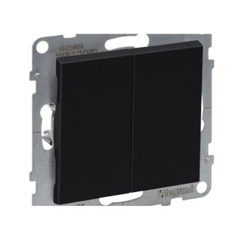 Comutador Duplo Legrand, Preto