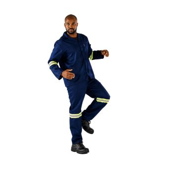 Fato de Trabalho Dromex Alta Visibilidade Azul-Escuro, Vários Tamanhos