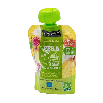 Bolsa de Fruta Pêra Pingo Doce 100% Fruta, 90 g