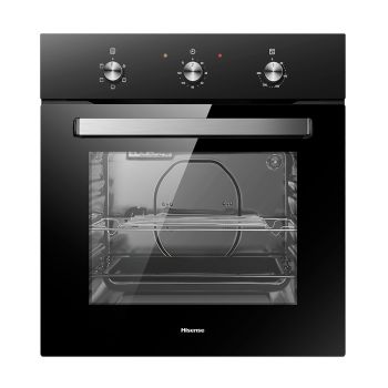 Forno Eléctrico Hisense 67L 60Cm Manual 4 Funções HBO60201, Black Glass