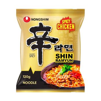 Massa Instantânea Nongshim Shin Ramyun Spicy Chicken, 5 x 120 g