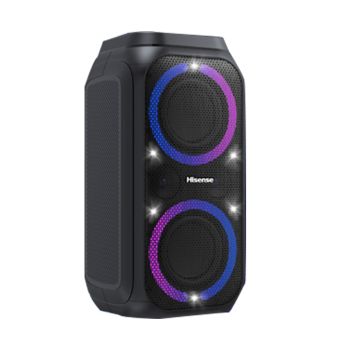 Coluna Portátil Hisense Party Rocket Bluetooth com Luzes LED, Preto