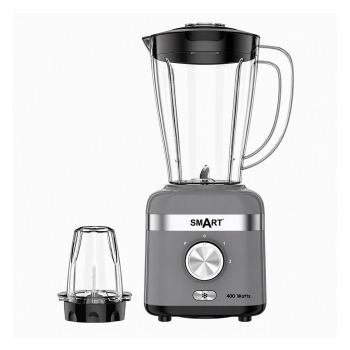 Liquidificador 2 em 1 SMART 400W 1.5 L, Cinza