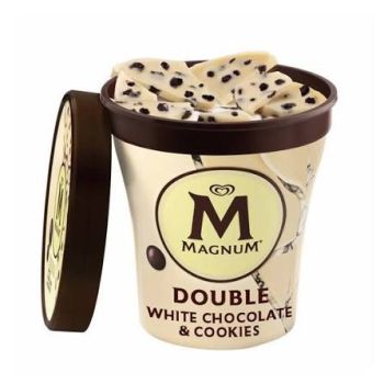 Gelado Magnum Double White Chocolate & Cookies, 440ml