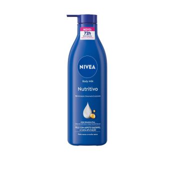 Creme Corporal Nivea Nutritivo com Óleo de Amêndoas e Vitamina E para Pele Seca a Muito Seca, 400ml