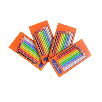 Lapis de Cor Infantil  Scribble Pop Shop, Laranja