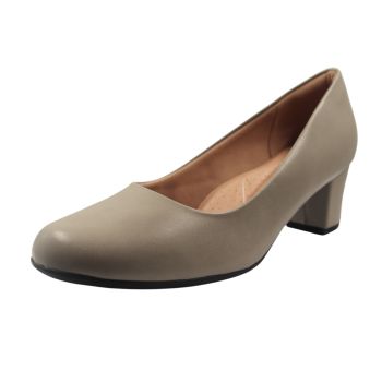 Sapato Salto Médio Piccadilly, Beige