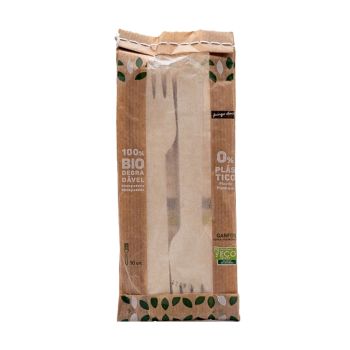 Garfos Madeira Pingo Doce, 10 Unidades