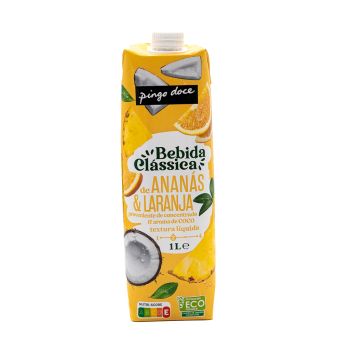 Bebida Clássica Pingo Doce Ananás Laranja e Coco, 1 L