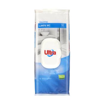 Toalhitas Limpa WC UltraPro, 60 Unidades