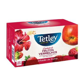 Chá de Frutos Vermelhos Tetley, 20 un